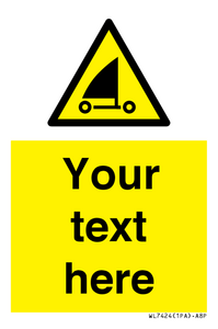 Custom Warning sand yachting